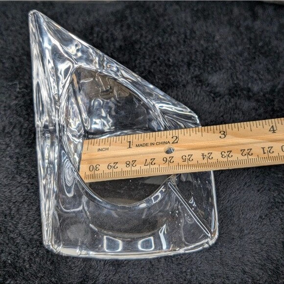 1960’s Pair of Nybro Sweden Volcano Crystal Candleholder Bookends - Picture 10 of 12